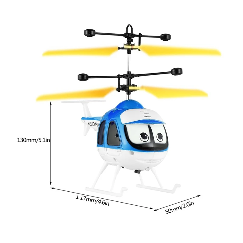 Nduction Flying Cartoon Rc Helicopter Toys Mini Remote Control Drone Aircraft For Kid Plane Floating Toys