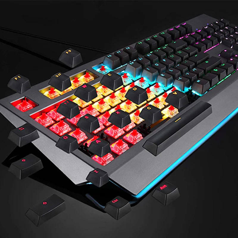 Original MOTOSPEED CK99 Gaming Mechanical Keyboard Cherry Red Switch 104 key RGB backlight USB Wire