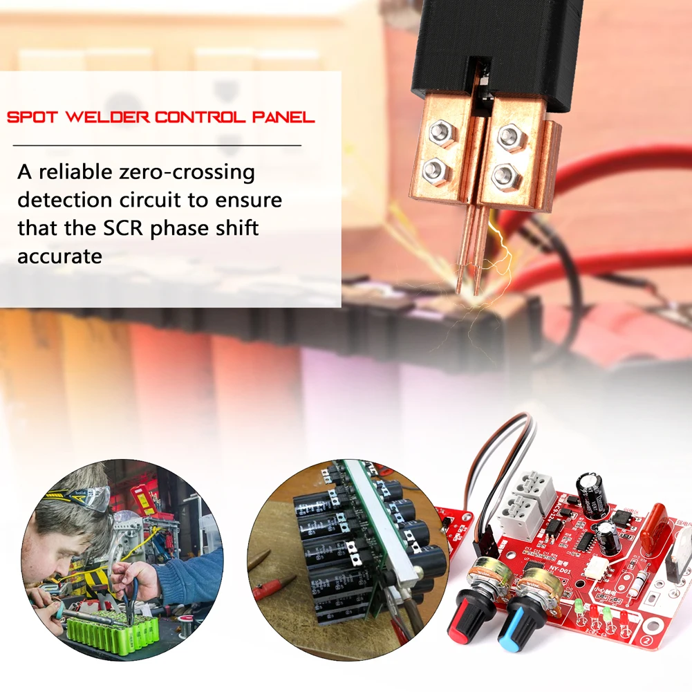 NY-D01 Spot Welding Machine DIY Controller Panel Time and Current Control Function with Digital Display hot stapler plastic