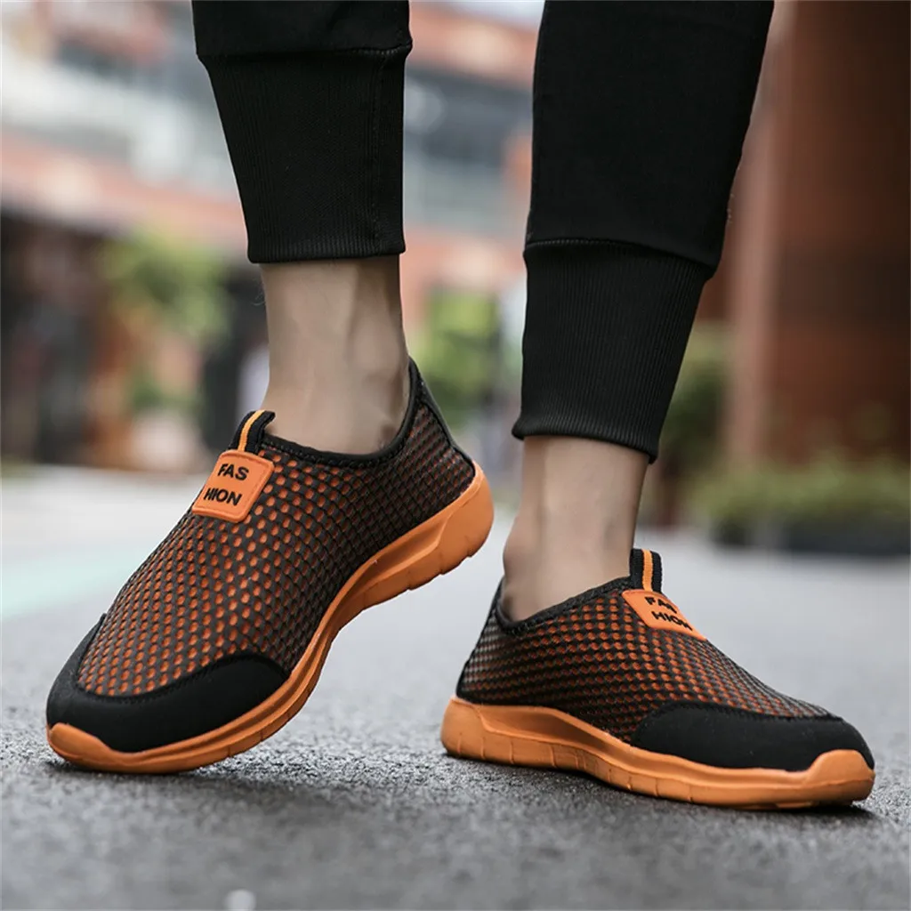KANCOOLD Running Shoes Men Sneakers Wild Mesh Cloth Athletic Comfortable Lightweight Walking Leisure Sports Board Shoes 109#4