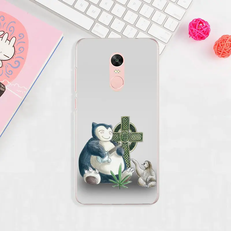 Силиконовый чехол для телефона из мягкого ТПУ с рисунком Чехлы для Xiaomi Redmi Mi Note 2 3 3S 4X 4A 5 6 5 5S 5A 6 8 A1 Pro Plus мультфильм Snorlax Покемоны