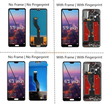 

6.1’TFT LCD For Huawei P20 Pro LCD with Frame Display Screen Touch Digitizer Assembly P20 Pro CLT-AL01 -L29 Lcd P20 Plus Display