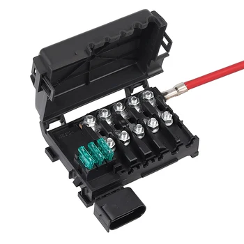 

New OEM 1J0937550A Durable Holder Car Replacement Heat Resistant Fuse Box Battery Terminal Can Easy Install Black For Golf 4 MK4