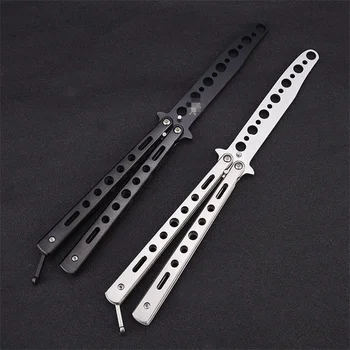 

Novice Butterfly Knife U.S. Army Knife Training Knives Rivets Maintenance-free Swinging Exercise Tool Unedged Very Safe