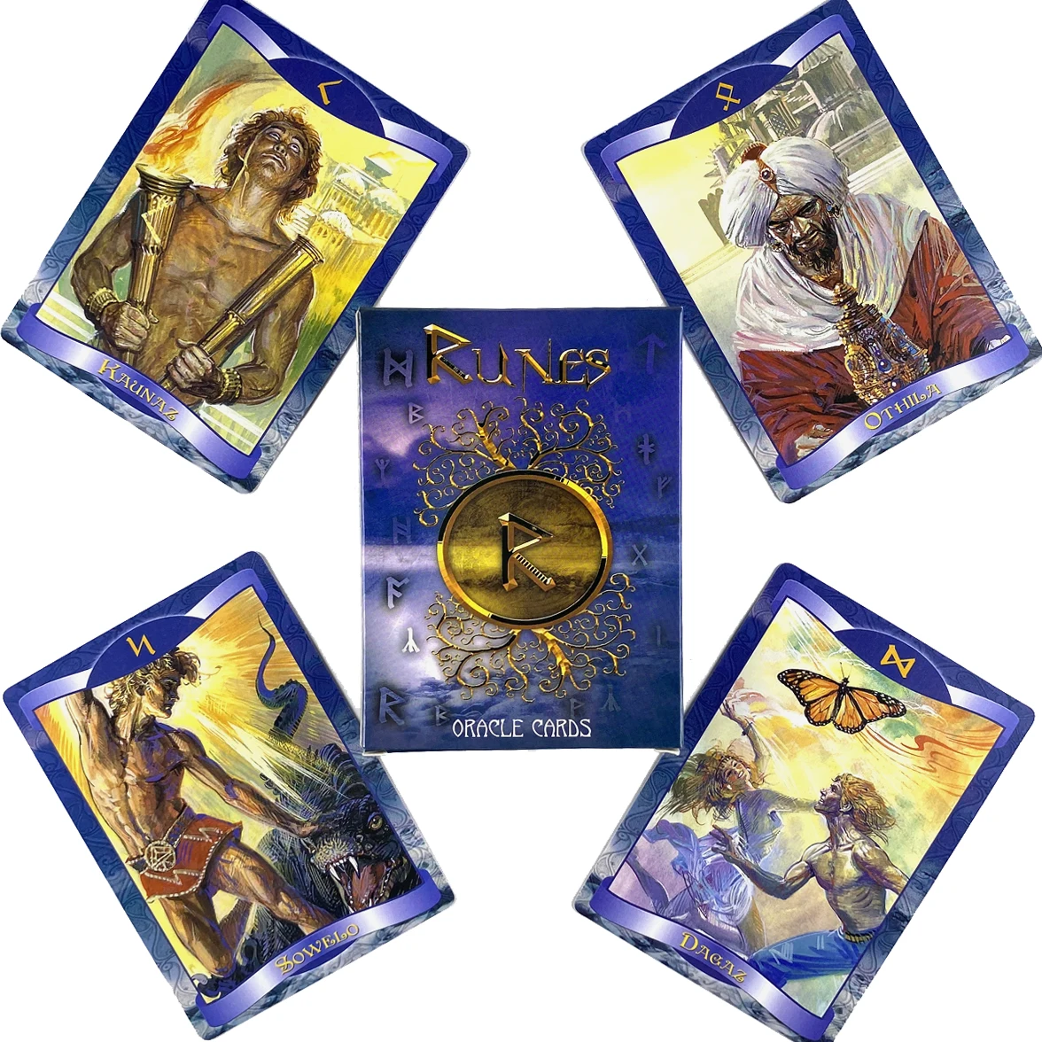 Runes Oracle Cards Leisure Party Table Game High Quality Fortune-telling Prophecy Tarot Deck With PDF Guidebook | Спорт и