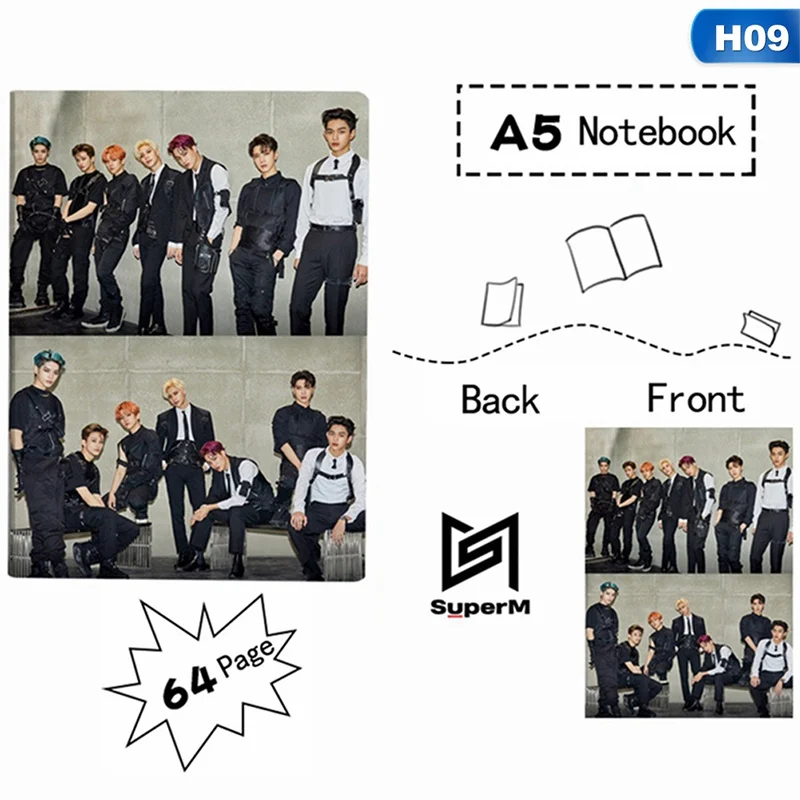 1 шт. KPOP SuperM JOPPING дневник записная книжка канцелярская книга записная книжка s канцелярские принадлежности веер подарок