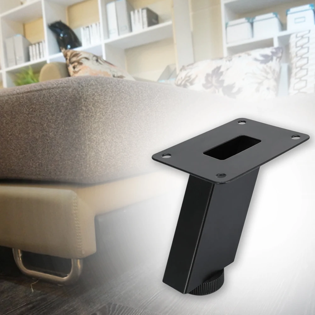 

8cm Adjustable Height Furniture Legs Desk Non Slip Cabinet Hardware Iron Table Sofa Feet Support Office Bed Home Breakfast Bar