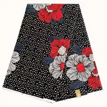 Африканская парафинированная ткань блока африканская ткань для платья восковая печать хлопок парча ткань текстиль 6 ярдов Дашики ткань