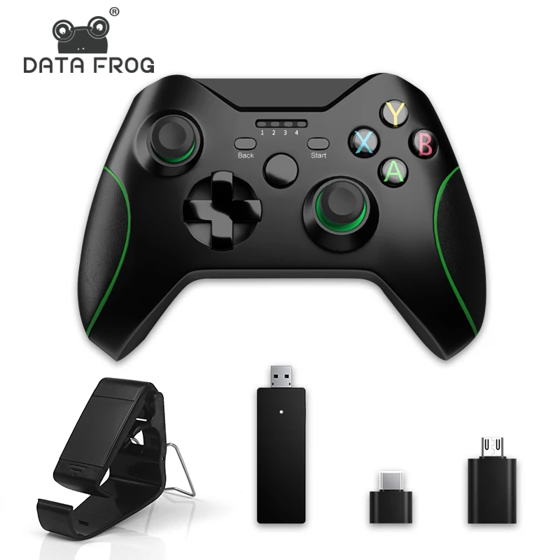 Данные лягушка 2,4G беспроводной игровой контроллер Джойстик для Xbox One контроллер для PS3/Android смартфон геймпад для Win PC 7/8/10