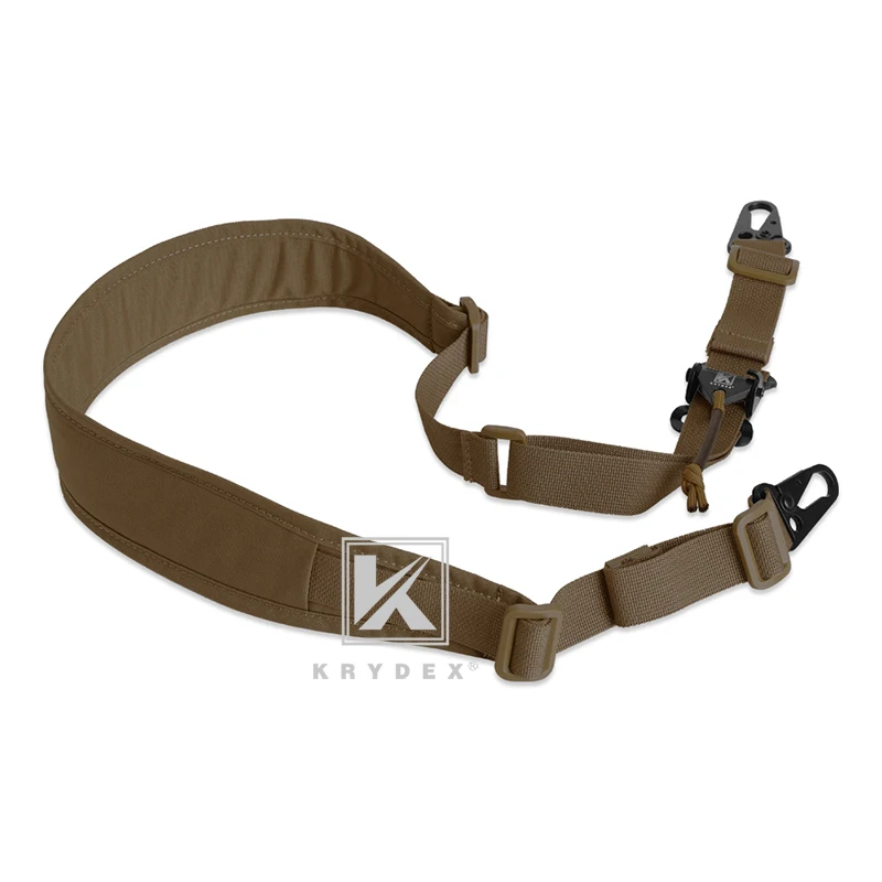1 Point Padded Shooting Sling Removable Coyote Brown KRYDEX Modular Sling 2 