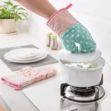 Новинка, 1 шт., утолщенная хлопковая перчатка для духовки с подвесным канатом, термостойкая микроволновая печь для дома, кухни, ресторана, выпечки