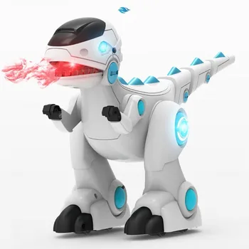 

Mechanical Fire Breathing Dinosaur Electric Simulation Animal Walking Intelligent Robot Model Children's Toys.