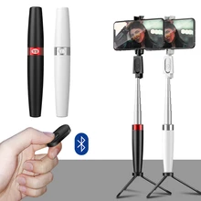 Цельная Беспроводная селфи-Палка с Bluetooth для samsung, iPhone, huawei, гибкая Портативная Складная интегрированная селфи-палка