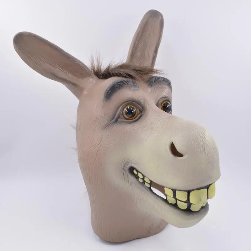Mr Silly Donkey маска на Хеллоуин для косплея костюм, реквизит смешной Ослик маска дышащий фестиваль вечерние поставки латексная маска для Хеллоуина