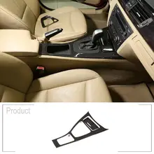 Автомобиль ABS Стиль центральной консоли переключения передач рамка для BMW E90 E92 2005-2012 3 серии левый руль