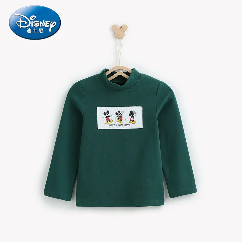 4 Disney/Коллекция года, модная детская футболка с длинными рукавами и круглым вырезом с Микки Маусом топ с длинными рукавами и горизонтальными полосками для мальчиков - Цвет: 4