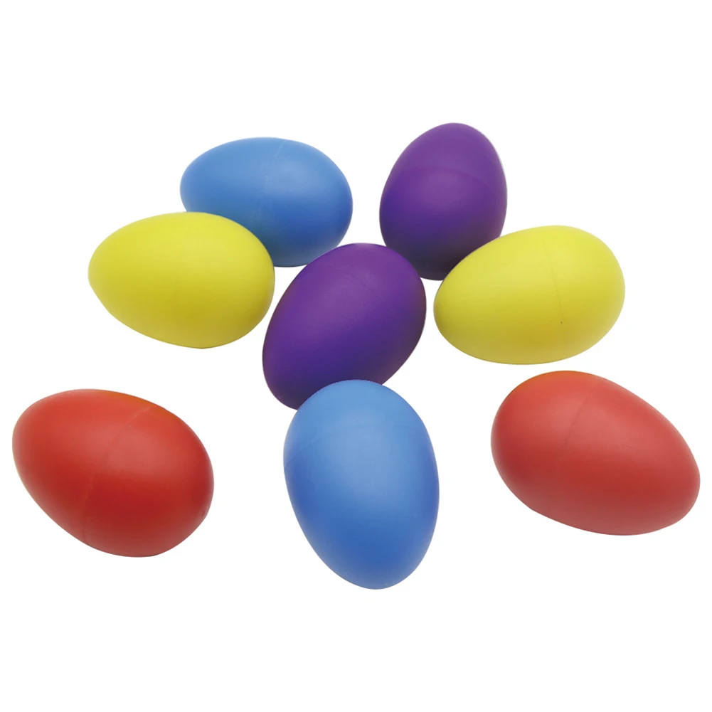 2 шт красочные пластиковые ударные maracas Детские шейкеры для яиц песок яйцо Молот перкуссия ритм музыкальный инструмент игрушка для раннего обучения