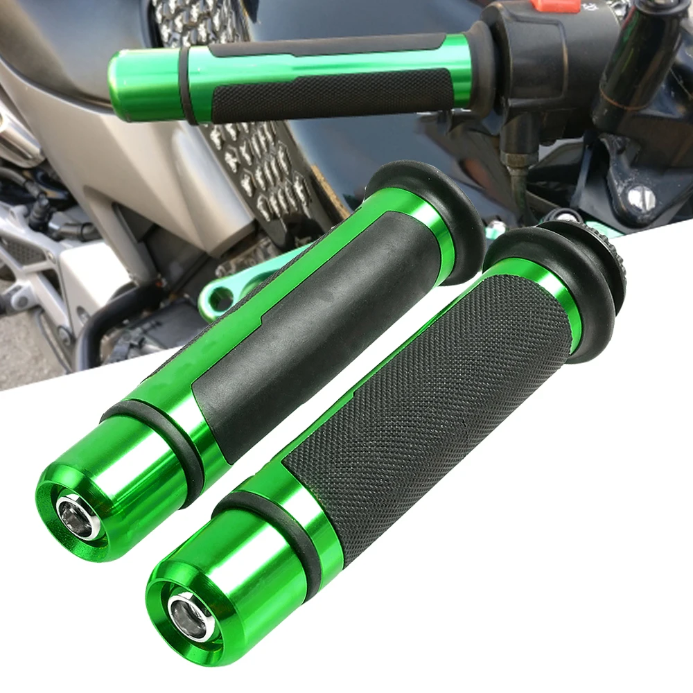 Универсальный 7/8 ''22 мм CNC мотоциклетные ручки гоночные ручки руля для KAWASAKI Z250 Z800 Z1000 z750 ninja300 z900 Z650 Z300