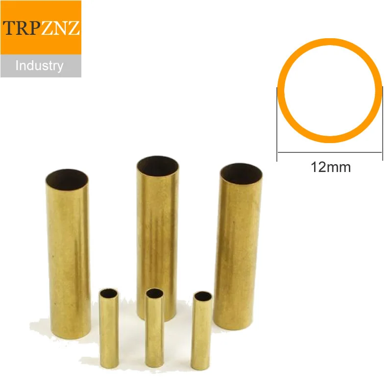 

H62 brass tube outer diameter 12mm different wall thickness 1mm 1.5mm 2mm 3mm copper pipe Capillary Hollow brass tube