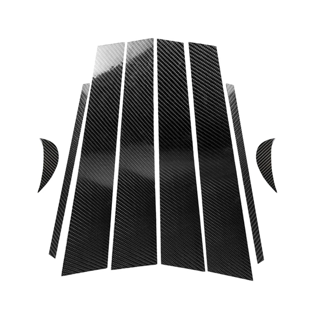 Replacement For Toyota Camry- 8pcs/set Window Column B Pillar Cover Carbon Fiber Decor