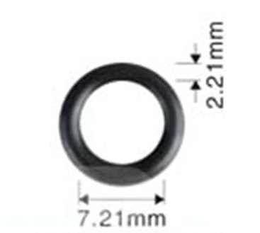 Orings топливного инжектора, 7,21x2,21 мм, 500 шт, 2004, уплотнительные кольца, ремонтные комплекты - Цвет: Черный