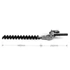 Hedge Trimmer head 26mm/28mm 7/9 Spline 5.3mm Square High Pole Brush Grass Cutter Harvester mower For Garden Tools Spare Parts 2