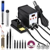 JCD Soldering Station 2 IN 1 soldering iron with hot air gun SMD BGA Rework LCD Digital station 8908 Welding Repair machine 750W ► Photo 1/6