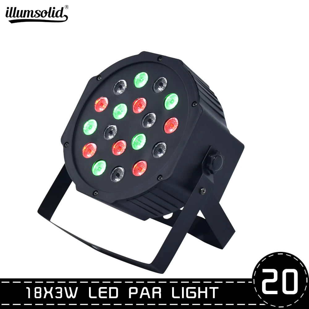 

18 x 3W RGB Par DJ Par Lights DMX Control for Christmas Party, Music Live Show 20PCS/LOT