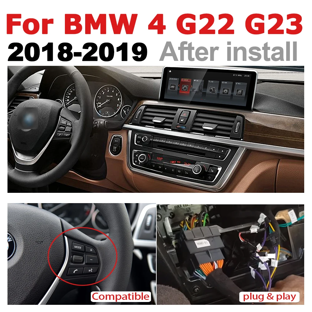 Автомобильный Android радио GPS мультимедийный плеер для BMW 4 серии G22 G23 2018 ~ 2019 EVO
