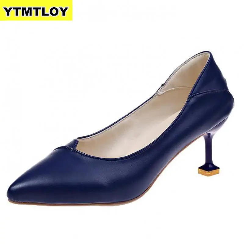 

2019 Hot Sale Brand New Women Shoes Female Work Professional Soft Ceremonial Single Pointed High Heels Pumps Black Wedding