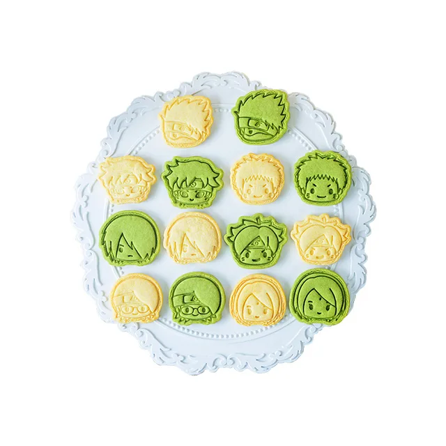 Naruto Rajzfilm Keksz Penész Anime 3D Sajtó Cookie Barkács Háztartási Sütő Szerszám Születésnapi Karácsonyi Parti Főzési Kellékek