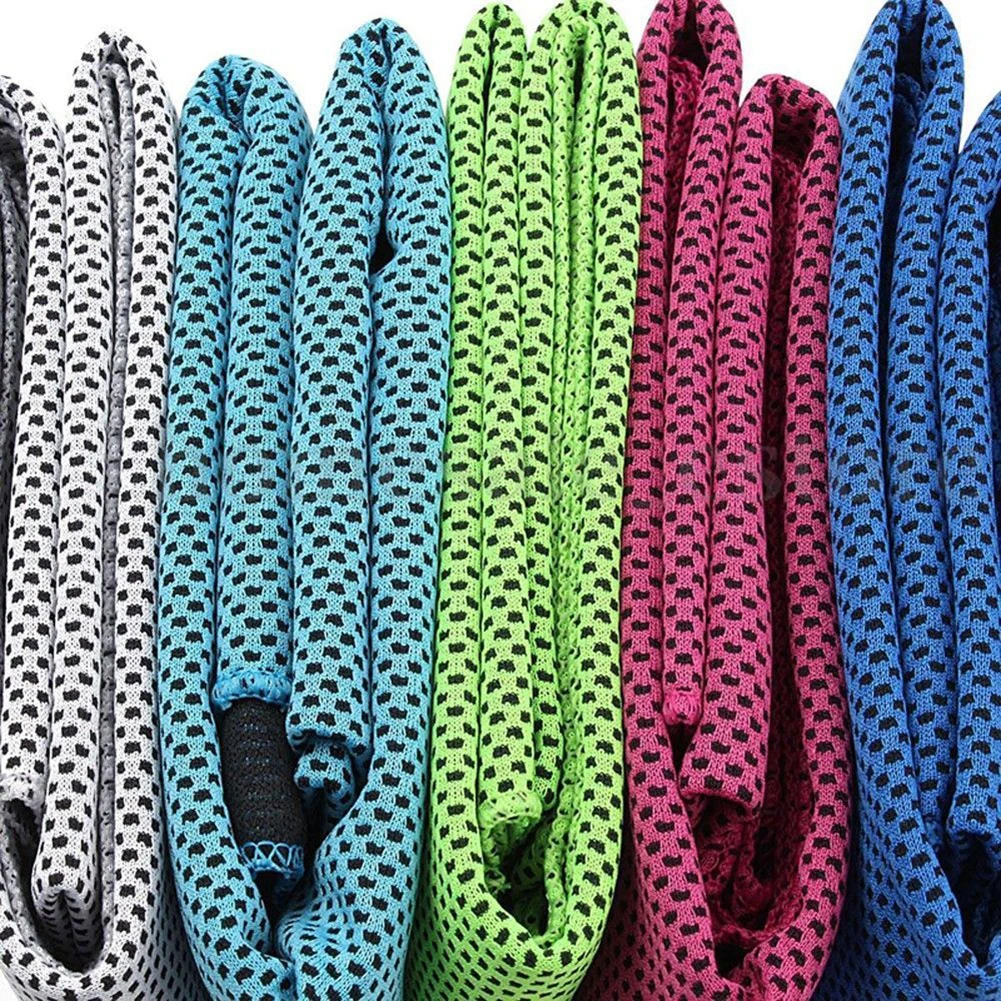 Cooling Towel Ice Towel Outdoor Sports Cooling Gym Jogging Enduring Running Instant Ice Cold Pad Sweat Tool Beach