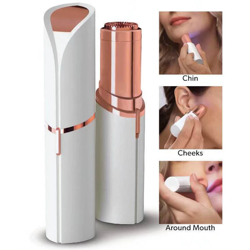 

Portable Eyebrow Epilator Facial Hair Removal Pain Free Instant Hair Remover Mini Lipstick Eybrow Epilation Eyebrow Shaver