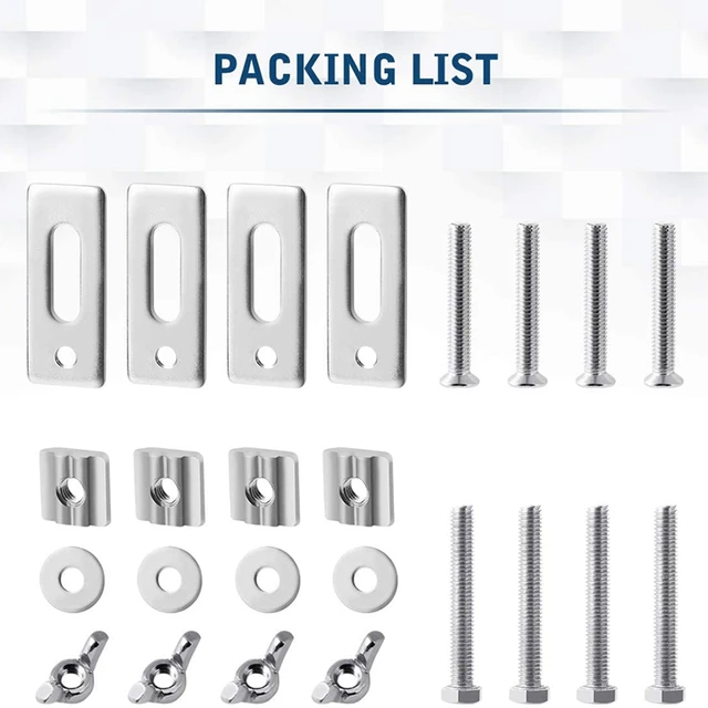 4 Pack T-Track Bilincs, Mini T Pálya Tartsa Le A Bilincseket, Amelyek Kompatibilisek 3018-Pro, 3018-Prover, 1810-Pro Cnc Útválasztó Géppel - Image 3