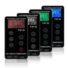 THUNDERLORD TP-5 питания для татуажа с адаптером питания для роторных татуировок сенсорный экран Интеллектуальный цифровой ЖК-дисплей