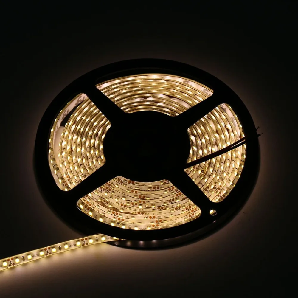 5 м/3528/300 светодиодный водонепроницаемый одиночный светодиодный ленточный светильник 12 В Теплый Холодный белый SMD лента для потолочного