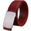 2020 stainless steel  smooth buckle belt for men mens belts luxury full grain cowhide genuine leather strap camel red black 38mm