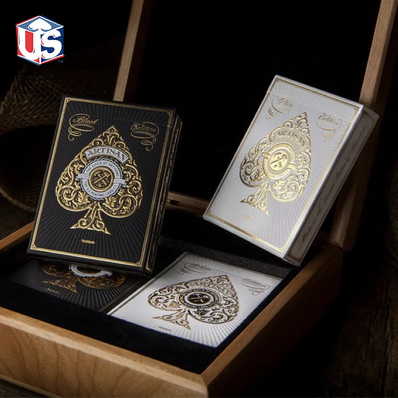 Artisan Theory 11 игральных карт T11 белые/черные USPCC Лимитированная серия Размер колоды