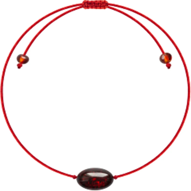 RUYI павильон натуральный Прибалтики янтарный браслет браслеты для женщин ребенок ручной работы, барокко 4 цвета выбор бусины 8-10 мм - Цвет камня: Black Amber Bracelet