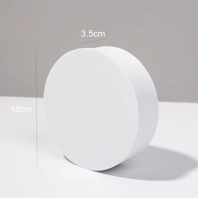 Photo Studio Photography Accessories White 3D Cube Shoot Background Ornaments Jewelry Cosmetics Shoot Posing Props Fotografia 18 x 3.5 cm
