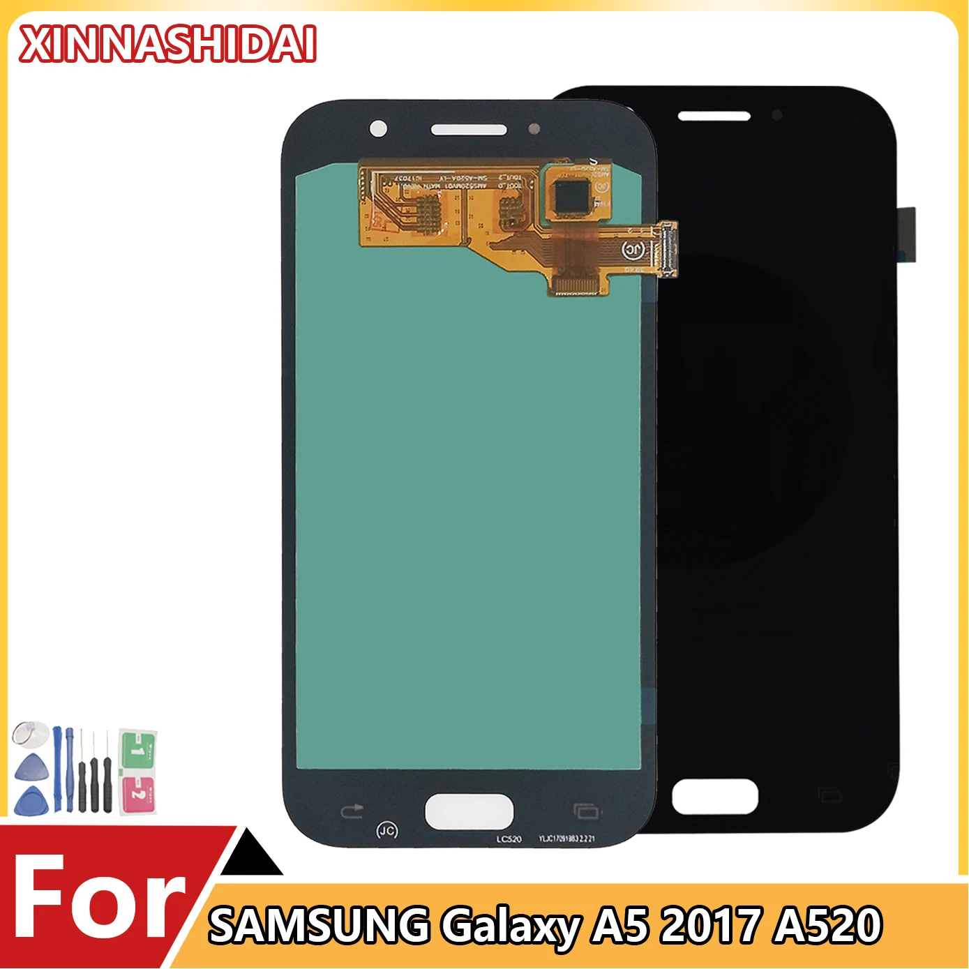 ЖК-дисплей для Samsung Galaxy A5 (2017) A520 A520F A520K A520L A520S сенсорный экран дигитайзер запасные