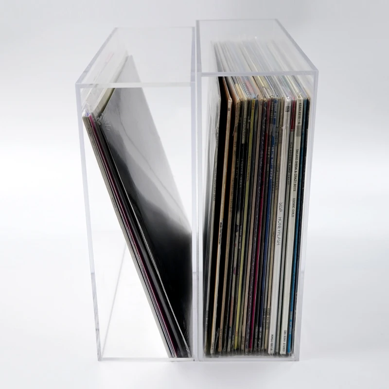 Rangement Disques Vinyles - Stockage 50 Albums 33 Tours & Singles