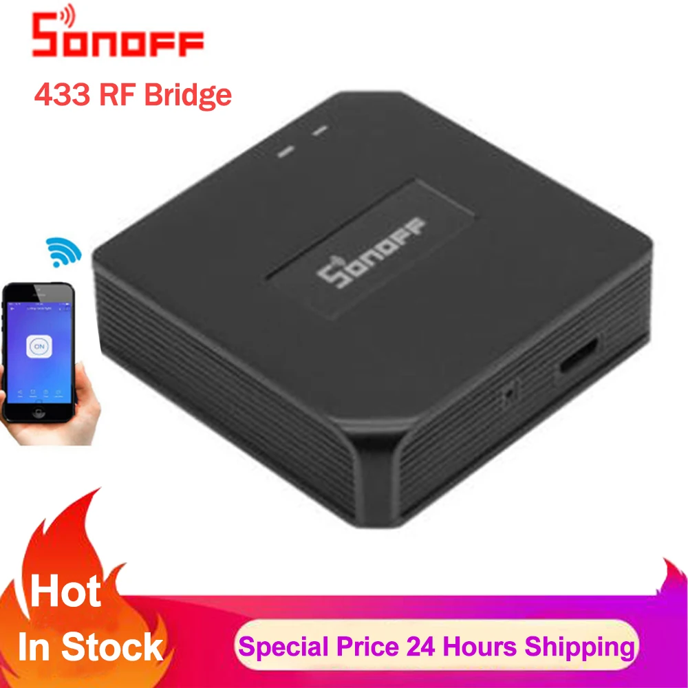 Sonoff RF Bridge 433 DW1 дверной датчик пульт дистанционного управления для Wi Fi