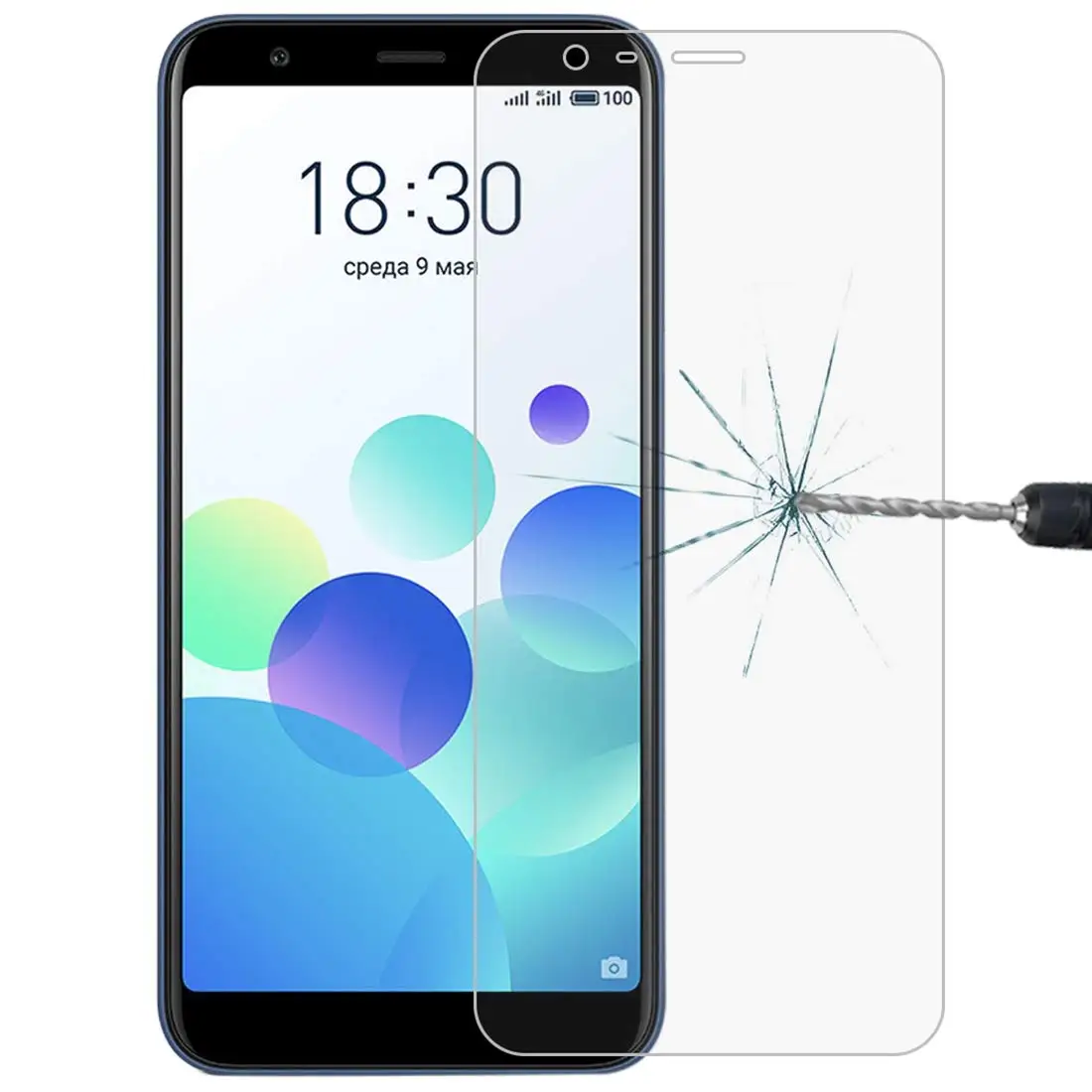

2.5D 9H for Meizu M8c Tempered Glass Screen Protector On The for Meizu M8c Protective Film Glass