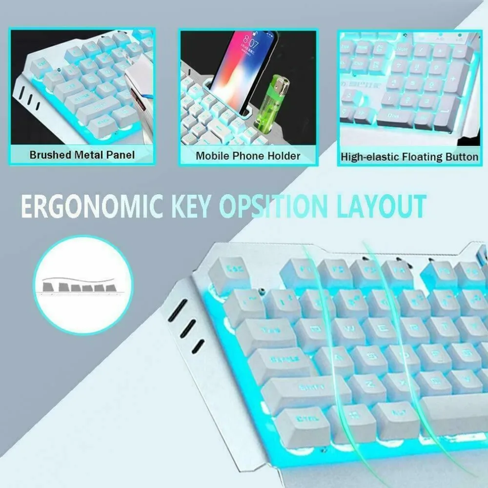 Combos LED teclado e mouse, K680