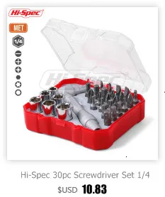 Hi-Spec 8pc VDE 1000V Approved Insulated Electrician Tool Set S2 Magnetic Screwdriver Set Tester Electric Tape Cutting Pliers