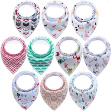 4 pièces/ensemble coton bio bébé écharpe mousseline roter tissu bébé écharpe roter tissu Bandana bavoirs nouveau-né bébé garçon infantile fille enfant en bas âge(China)