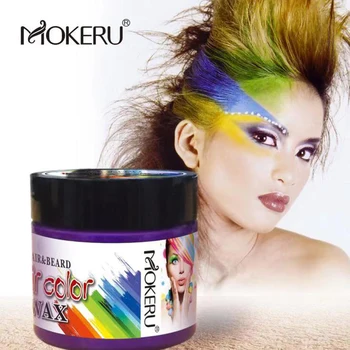 

Mokeru 2pcs/Lot Strong Hold Molding Paste Unisex Easy Hair Coloring Mud Temporary Hair Color Wax For Woman Man Hair Dye