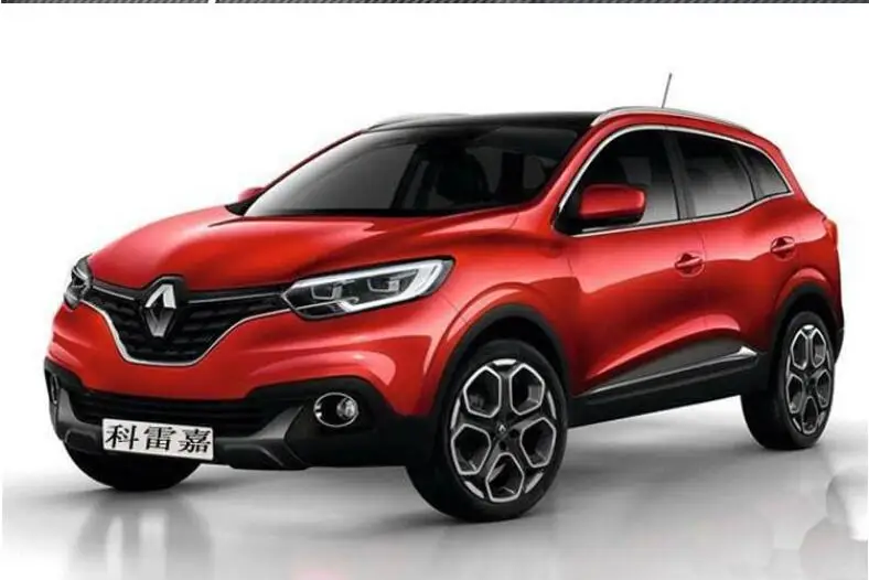ABS Автомобильный багажник на крыше автомобиля Перевозчик баров серебро/черный подходит для Renault Kadjar