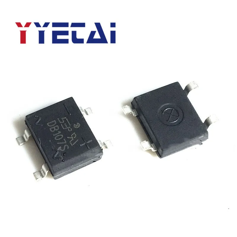 

TAI 10 шт. DB107 DB107S SMD выпрямительный мост/мостовой стек 1A/1000V SOP4